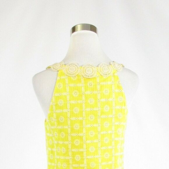 Tibi yellow white geometric dress 4 - Picture 8 of 8